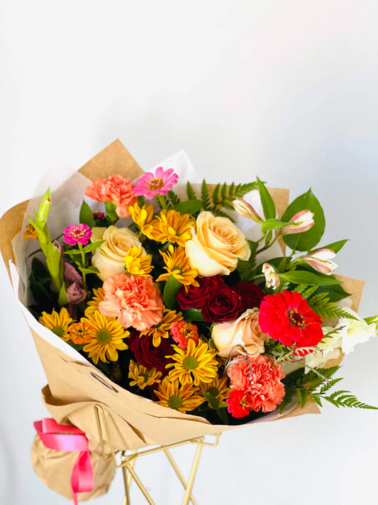 Hand Tied Bouquet Regular Wrap