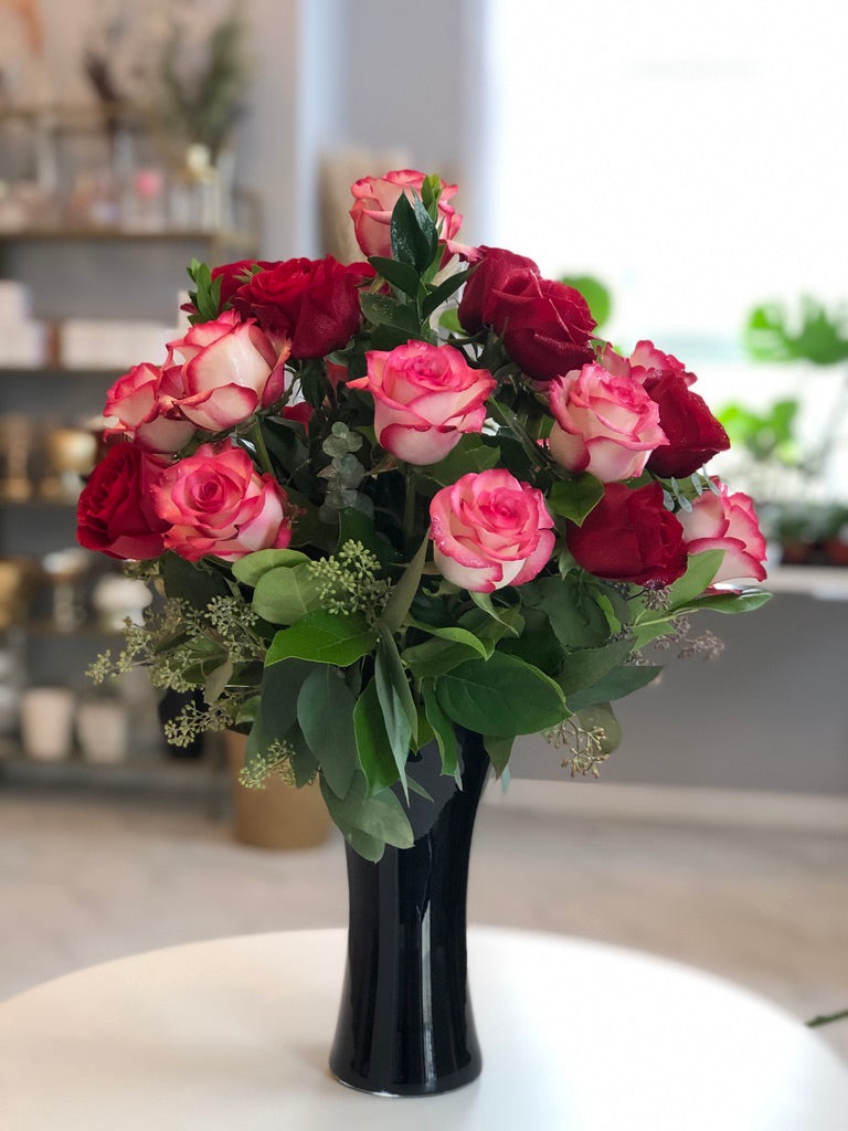 Classic Rose Vase Arrangement