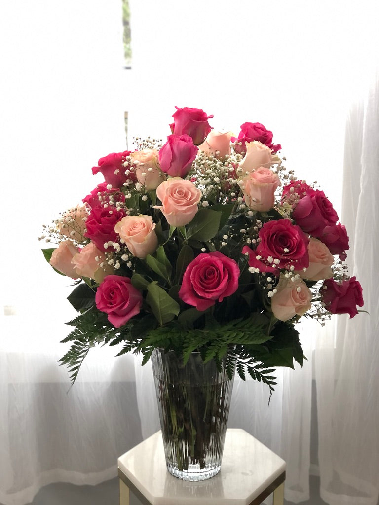 Classic Rose Vase Arrangement